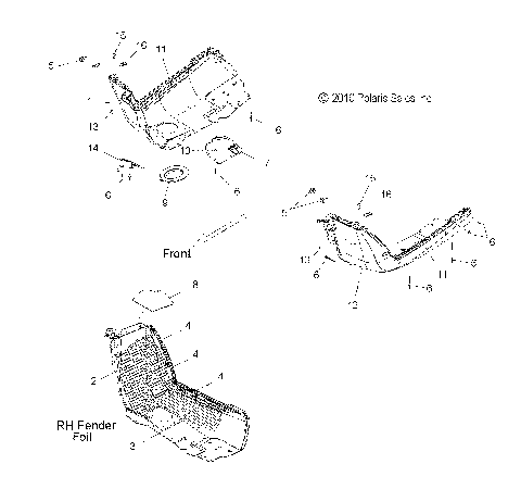 BODY, FENDERS - S12PB6HSA/HSL/HEA (49SNOWFENDERS11600SB)