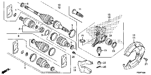 FRONT KNUCKLE@FRONT DRIVE