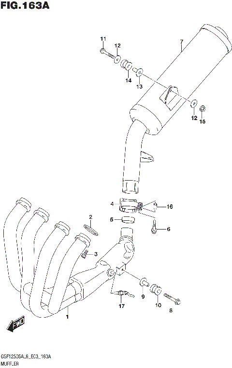 MUFFLER (GSF1250SAL6 E03)