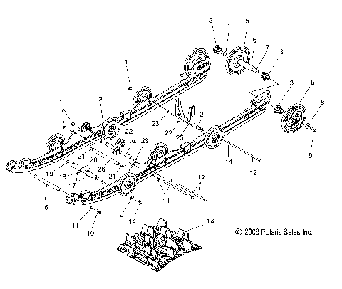 SUSPENSION, REAR - S07PS6HS/HSA/HSB (49SNOWSUSPRRCLEANSB)