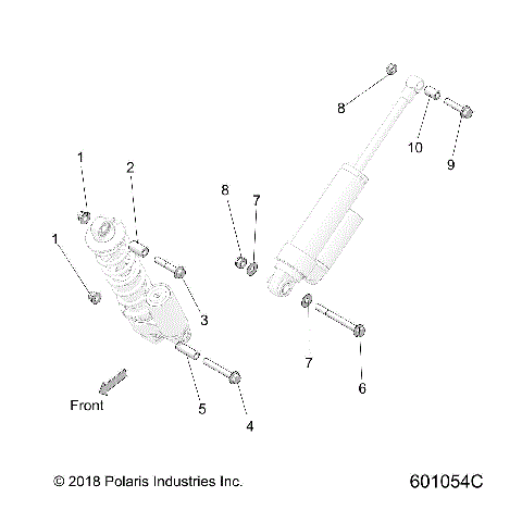SUSPENSION, SHOCK MOUNTING (FT/RT) - S19MDX6JSA/JEA (601054C)