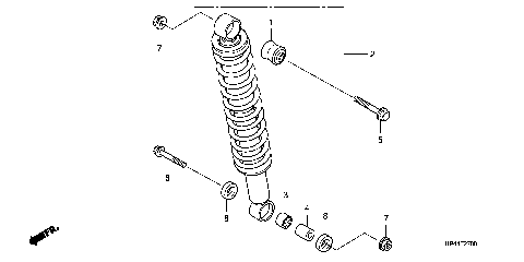 REAR SHOCK ABSORBER