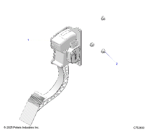 ENGINE, THROTTLE PEDAL - Z25RRL2KAL (C750893)