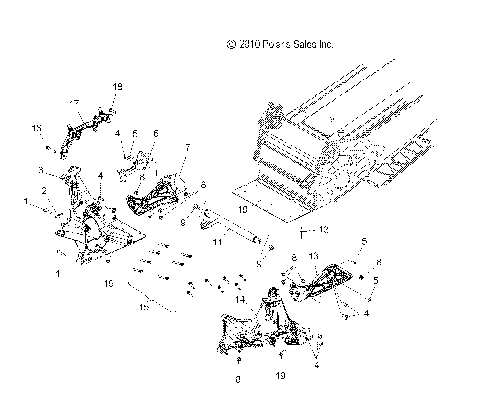 CHASSIS, BULKHEAD ASM. - S11CM8GSA/GSB/GSL/GSM/GEA (49SNOWCHASSISFRT11800PRMK)