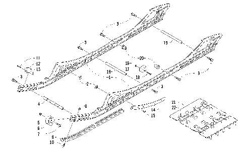 SLIDE RAIL AND TRACK ASSEMBLY [96833]