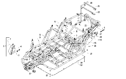 FRAME, HEADLIGHTS, AND RELATED PARTS [100570]