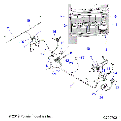 ELECTRICAL, WIRE HARNESS - R20T6U99AM/AS/BM/BS (C700702-1)