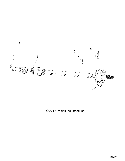 DRIVE TRAIN, MID PROP SHAFT - R18RHE99NK (702013)