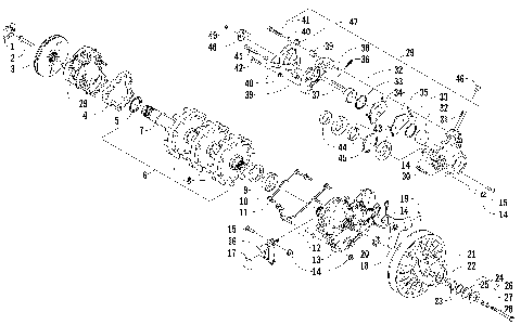 DRIVE TRAIN SHAFT AND BRAKE ASSEMBLIES [94873]