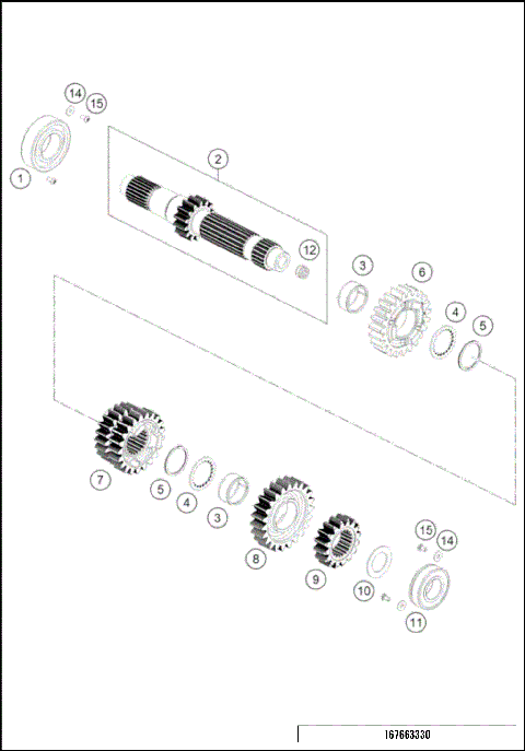 TRANSMISSION I - MAIN SHAFT