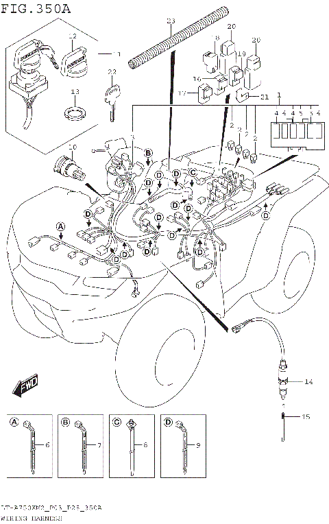 WIRING HARNESS (LT-A750XM2 P03)