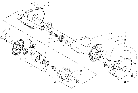 Drive Train Shaft and Brake