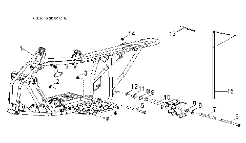 CHASSIS, FRAME - A12KA09AD/AF (49ATVFRAME08OUT90)