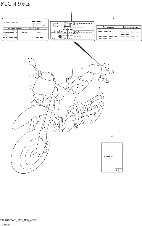 LABEL (DR-Z400SMM3 E28)