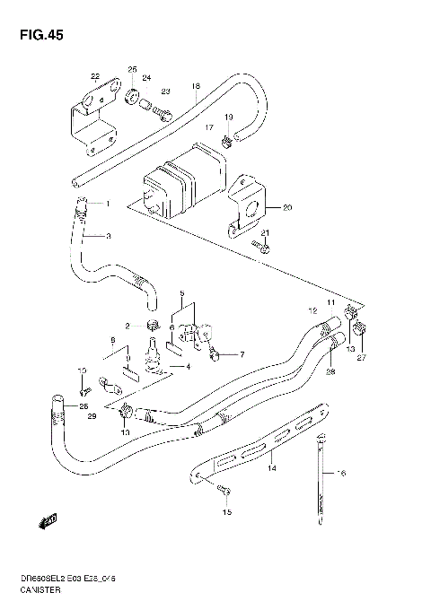 CANISTER (DR650SE L2 E33)