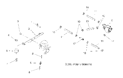 ENGINE, CARBURETOR MOUNTING and FUEL LINES - A08MH50AX/AZ (49ATVCARBBRKT08SP500)