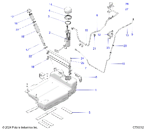 FUEL SYSTEM, STANDARD - Z26SPE92A4/B4/A6/B6 (C750512)