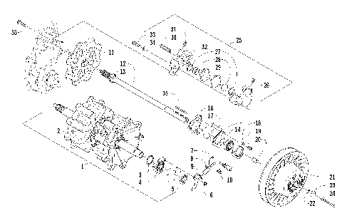 DRIVE TRAIN SHAFT AND BRAKE ASSEMBLIES [94036]