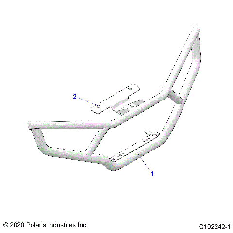 BODY, FRONT BRUSH GUARD - A23S6E57FK (C102242-1)