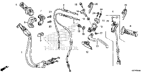 HANDLE LEVER@SWITCH@CABLE