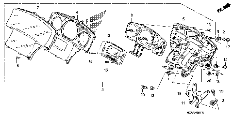 SPEEDOMETER (GL1800'06-)