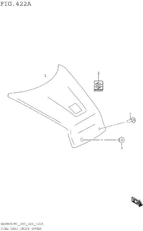 FUEL TANK FRONT COVER