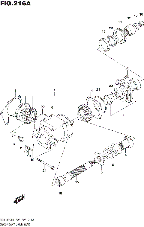 SECONDARY DRIVE GEAR