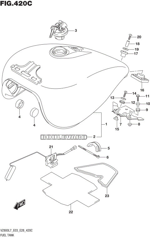 FUEL TANK (VZ800L7 E33)