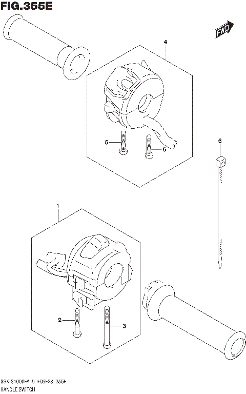 HANDLE SWITCH (GSX-S1000FYAL9 E28)