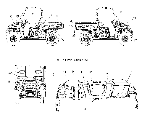 BODY, DECALS - R12TH76/TH7E/TX7E ALL OPTIONS (49RGRDECAL12800XP)