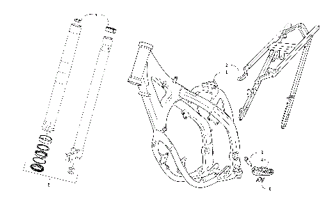 FRAME AND FRONT SUSPENSION [105621]