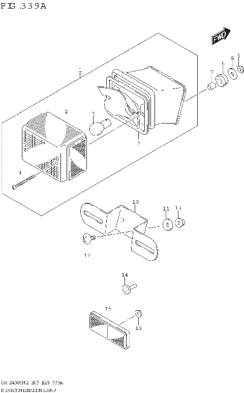 REAR COMBINATION LAMP (DR-Z400S)