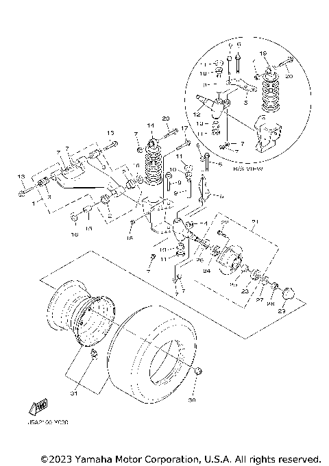 FRONT SUSPENSION & WHEEL
