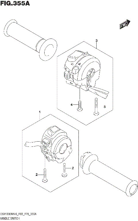 HANDLE SWITCH (GSX1300RAL6 E03)