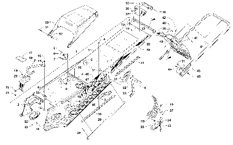 TUNNEL, REAR BUMPER, AND SNOWFLAP ASSEMBLY [103388]