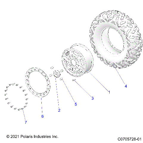 WHEELS, FRONT - Z22NAS99CZ (C0705728-01)