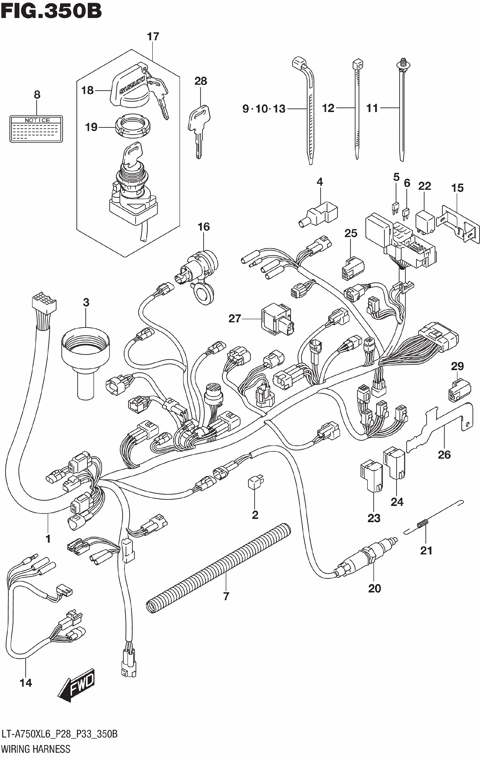 WIRING HARNESS (LT-A750XL6 P33)