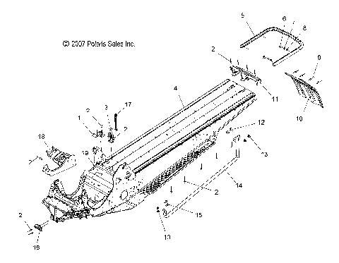 CHASSIS, CHASSIS ASM. - S08PG8ES/EE/PH8ES/EE (49SNOWCHASSIS08RMK155)
