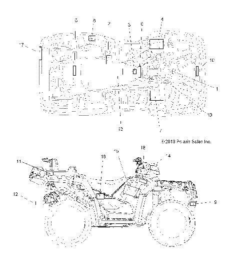 BODY, DECALS - A14TN5EAA/EAD (49ATVDECAL14SPX2550)