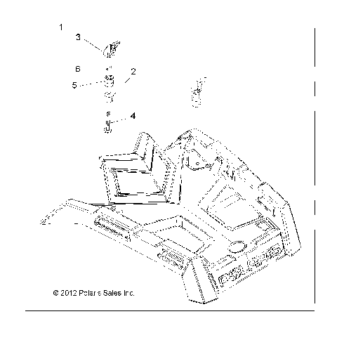 BODY, FRONT RACK - A15SVA85HD (49ATVRACKMTG13SCRAM850)