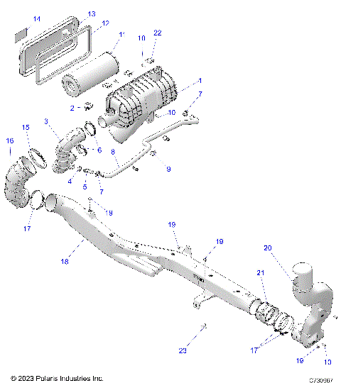 ENGINE, AIR INTAKE - R25XAL1RBD/BM (C730967)
