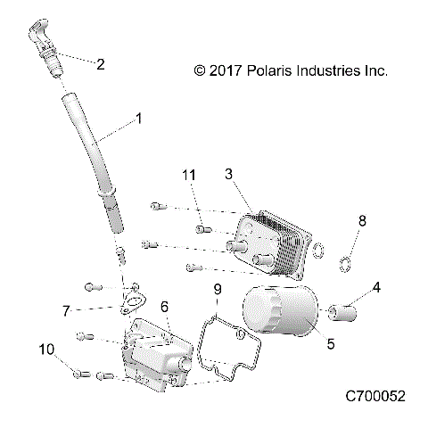 ENGINE, DIPSTICK AND OIL FILTER - Z21A4E99AX/BX(C700052)