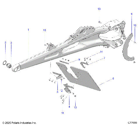 SUSPENSION, REAR TRAILING ARMS - Z25RRL2KAL (C77000)