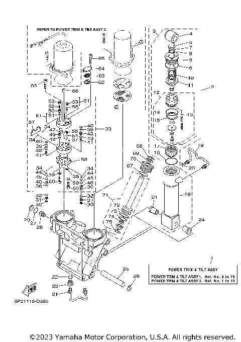 POWER TRIM TILT ASSY 1