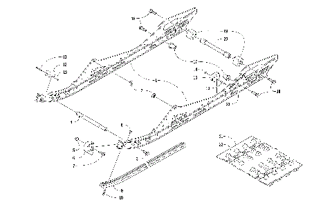 SLIDE RAIL AND TRACK ASSEMBLY [104349]