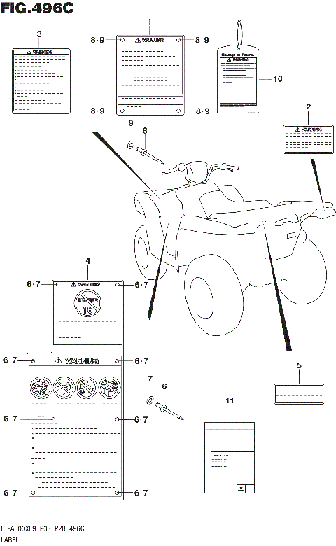 LABEL (LT-A500XL9 P33)