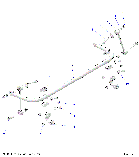 SUSPENSION, STABILIZER BAR, REAR - Z25NMB99A4/B4 (C750537)