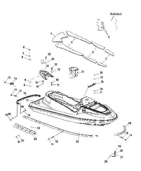 HULL and BODY - W025199D/W025199I (4971327132A05)