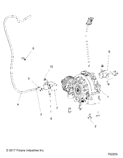 DRIVE TRAIN, FRONT GEARCASE MOUNTING - R19RGE99F2/FF/SC2/SFF/PCF/PFF (702229)