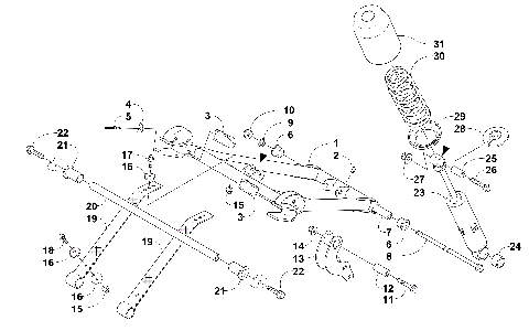 REAR SUSPENSION FRONT ARM ASSEMBLY [101575]